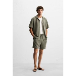 자라 자카드 텍스쳐드 버뮤다 쇼츠 반바지 4840141527 545138