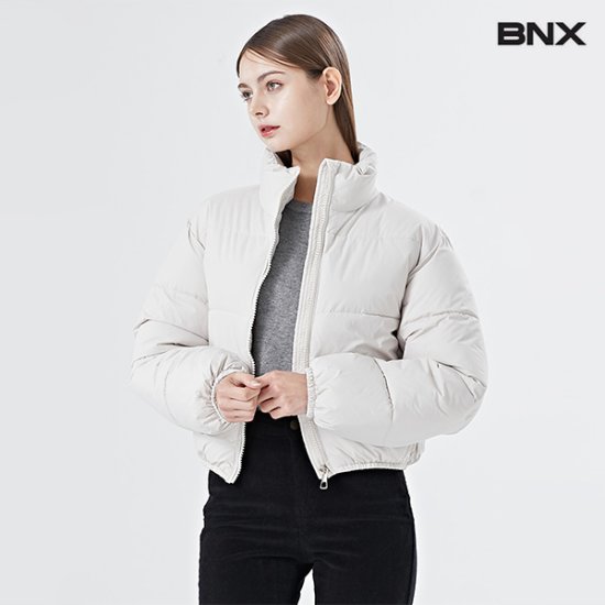 BNX 데일리 베이직 투포켓 숏 패딩 점퍼 BV4JP010L0_이미지