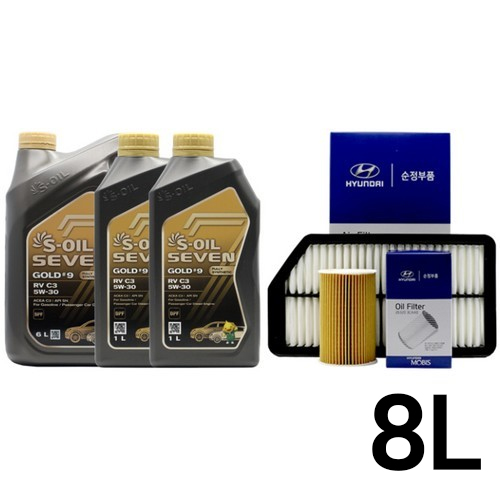 에쓰오일 세븐골드 RV C3 5W30 + 순정필터 투싼IX 디젤_이미지