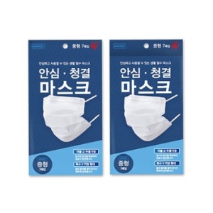 아이리스코리아 안심 청결 마스크 7매입 (28매)_이미지