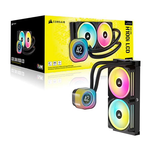 CORSAIR iCUE LINK H100i LCD AIO (블랙)_이미지