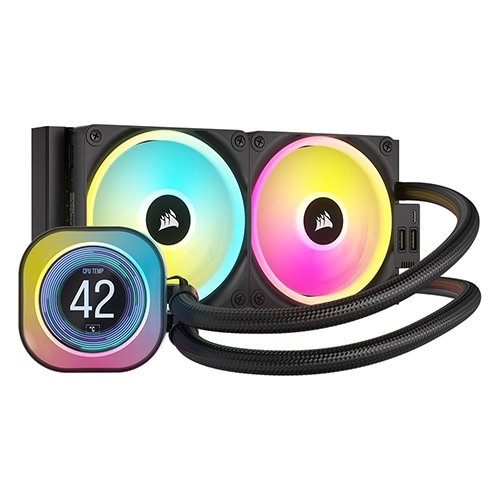 CORSAIR iCUE LINK H100i LCD AIO (블랙)_이미지