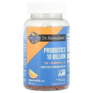 가든오브라이프 Dr. Formulated 프로바이오틱스 100억 오렌지맛 60구미 (1개)_이미지