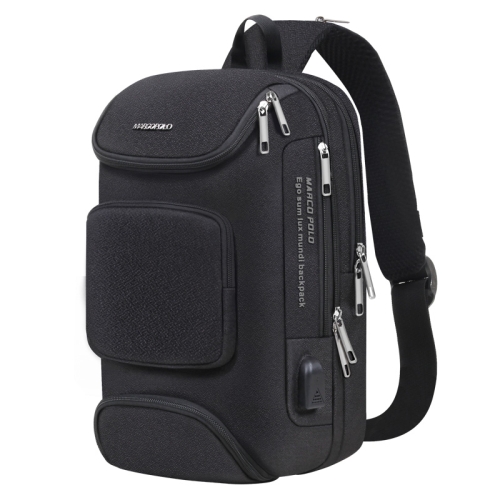 마르코폴로 컴포트 USB 방수 슬링백 MP3052 22 x 35 x 15 cm 그레이_이미지