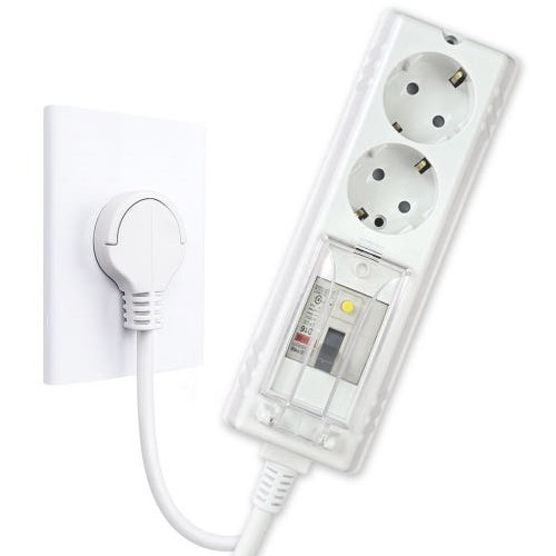 서울전기 제로갭 2구16A 누전차단 고용량 슬림멀티탭 (2m)