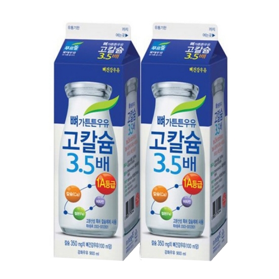 푸르밀 뼈가튼튼우유 고칼슘 3.5배 900ml (2개)_이미지