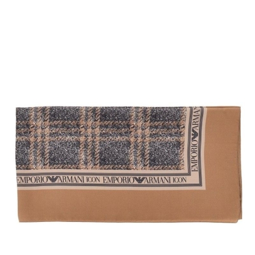 아르마니 엠포리오아르마니 엠포리오 패턴 보더 텍스트 래터럴 스카프 EW002440 AF18394 F8078