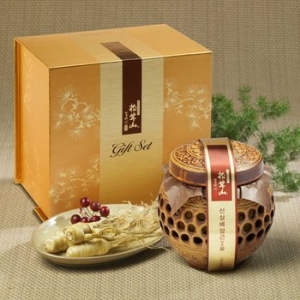 명가어찬 산꿀 자연송이 도자기 400g (1개)_이미지