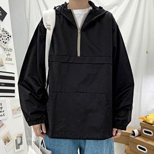 셀러허브 패션 OF234P26 남자 무지 캐주얼 아노락 가벼운 지퍼 바람막이