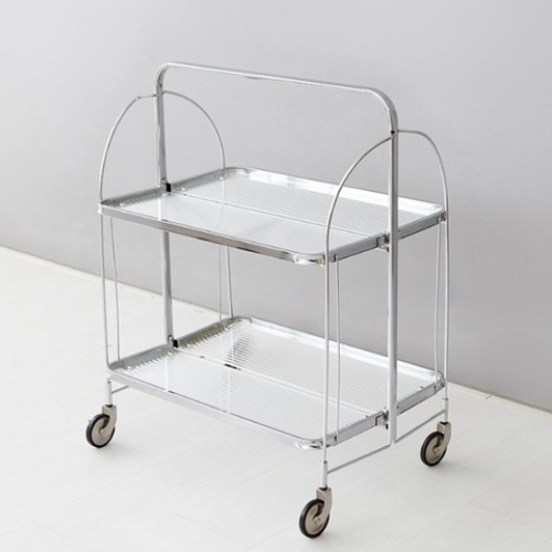 마켓비  SIMPLIE 투명 스토퍼형 접이식 트롤리