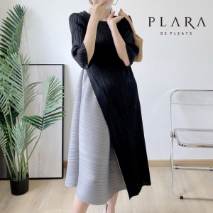 플라라 PLARA 하이드배색플리츠원피스_PK2MOP030C_이미지