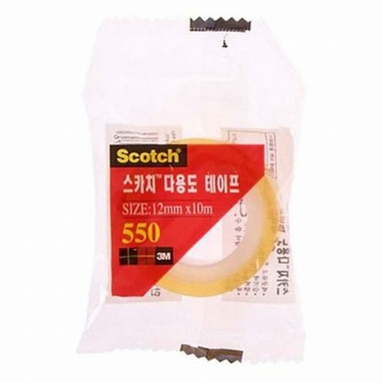 3M 스카치 550 다용도 테이프 리필 12mm x 10m
