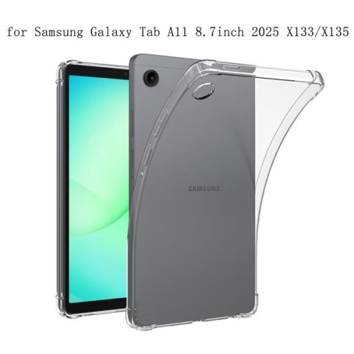 삼성 탭 A11 8.7 2025 SM-X133/X135 태블릿용 충격 방지 TPU 케이스 소프트 보호 스킨 커버