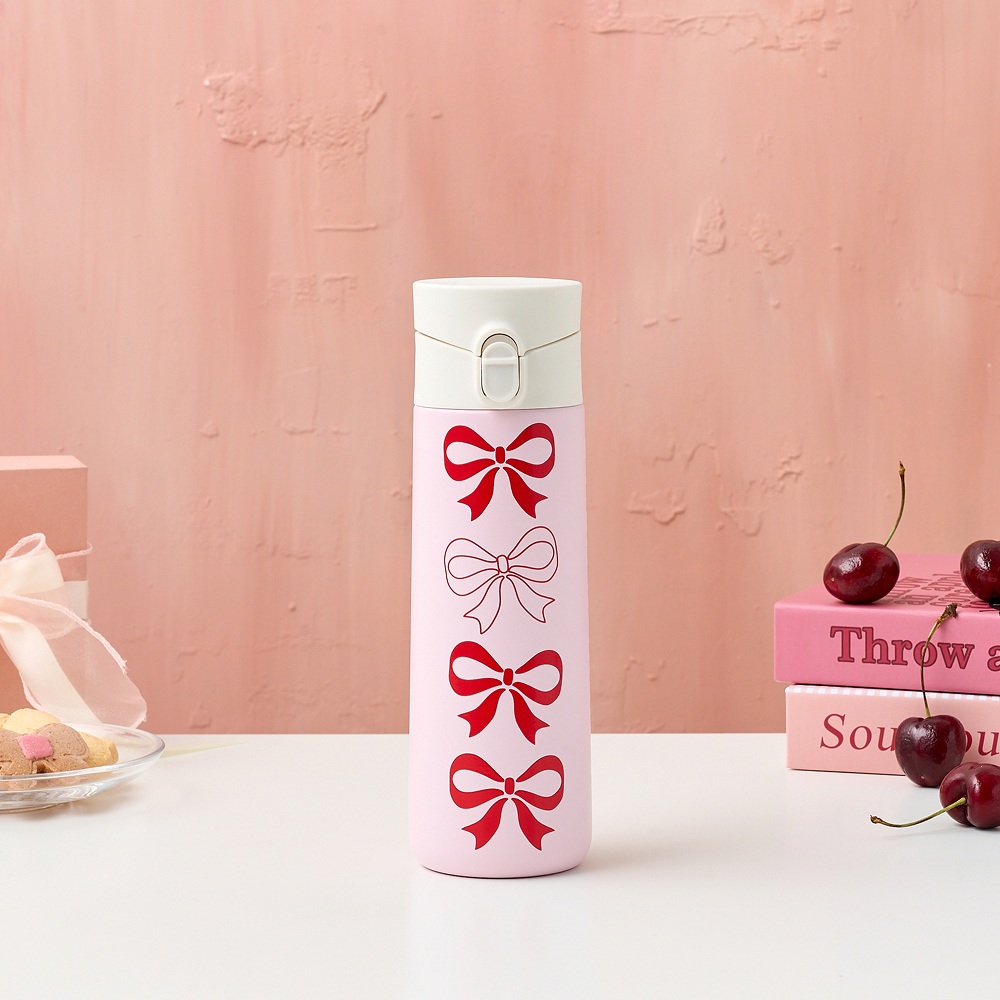 모던하우스 TOGO 원터치 경량텀블러 리본체리 350ml