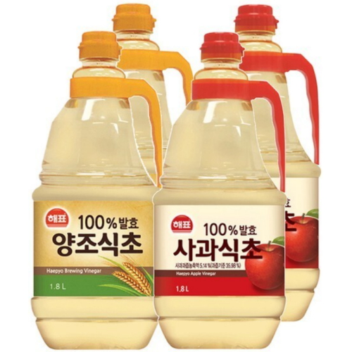 해표 양조식초 1.8L + 사과식초 1.8L