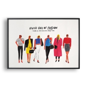 올뉴프레임 열정의 비비드 일러스트 액자_이미지