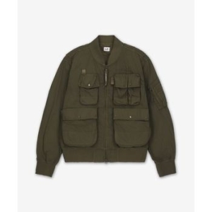 CP컴퍼니 CP Company 크롬 R 멀티포켓 봄버 재킷 아이비 그린 18CMOW010A005904G683 2875808_이미지