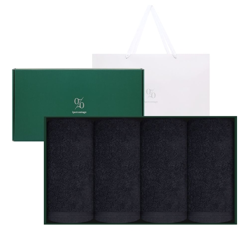 송월타월 1퍼센테이지 코마사 40수 타올 200g 4P 선물세트