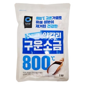 청정원 순수천혜염 알칼리 구운소금 1kg_이미지