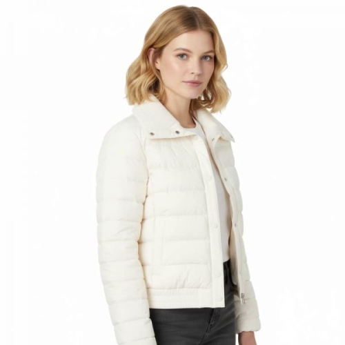 게스 여성 페더라이트 구스 경량패딩 아이보리 Y 1223746
