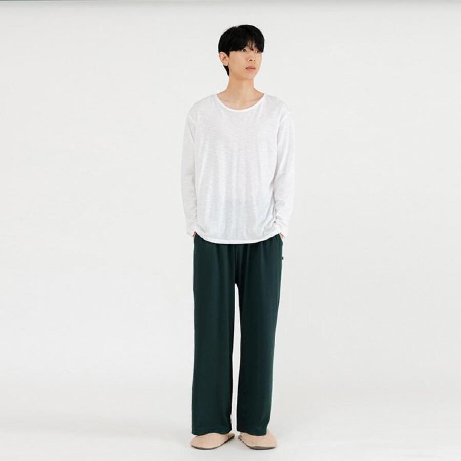 이너쿠키 피콕그린 슬림기모 남성 홈웨어 바지 피콕그린/L-2XL MHP4654