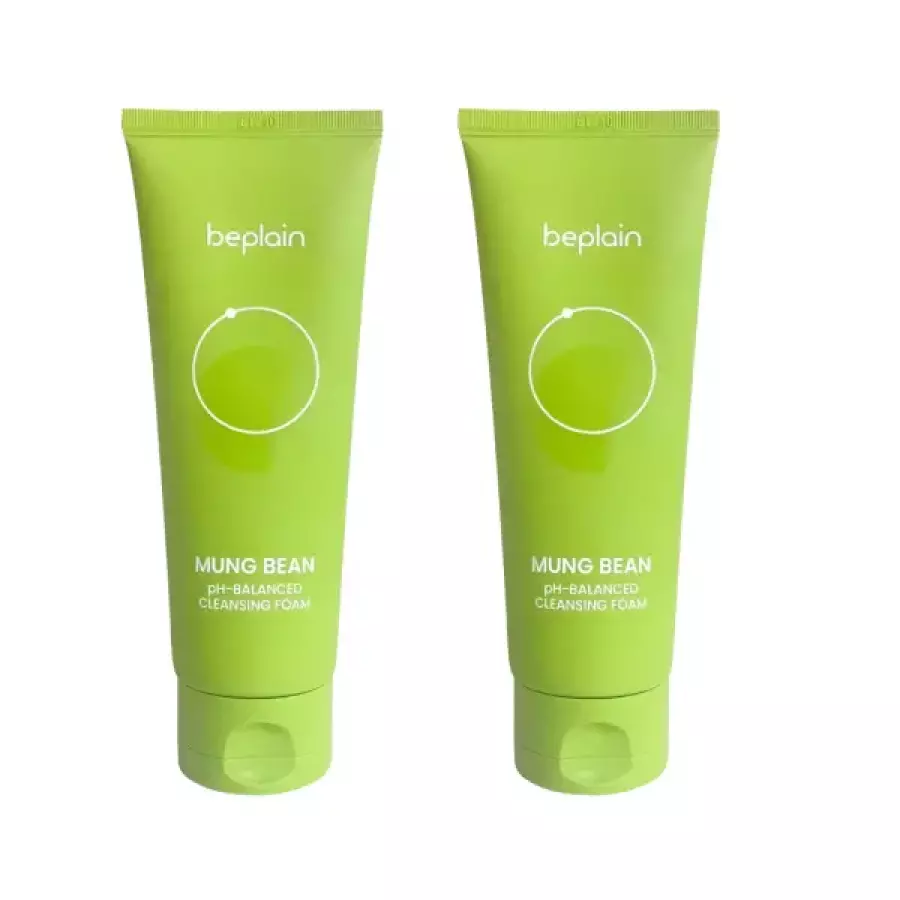 비플레인 NEW 녹두 약산성 클렌징폼 160ml (2개)