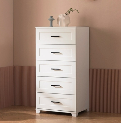 장인가구 아이브 커슨 5단 스틸손잡이형 서랍장 600