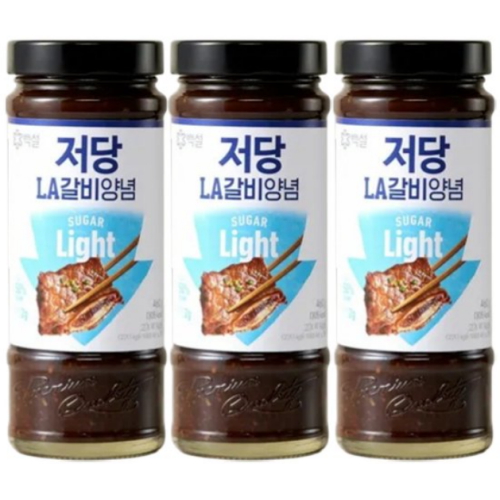  백설 저당 LA갈비양념 460g [3개]