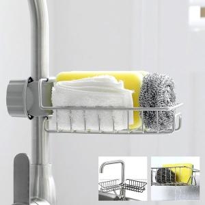 엘홈 튼튼한 와이어 수전선반 겸용 수세미홀더