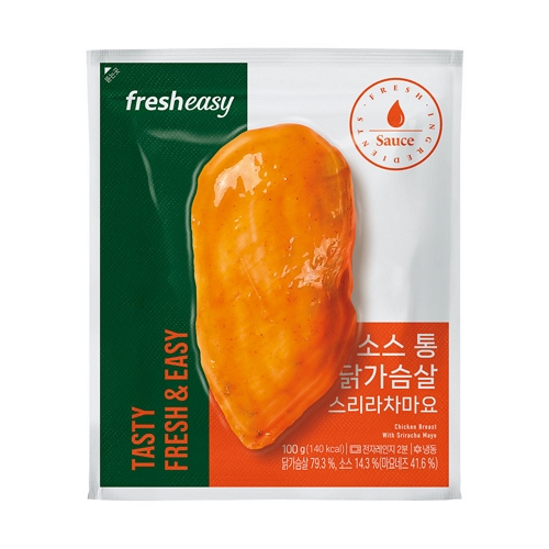 프레시지 소스 통 닭가슴살 스리라차마요 100g (1개)