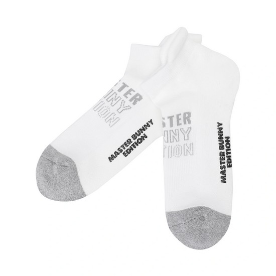마스터바니에디션 레터링 자카드 단목 양말 411E3SC101_WH_이미지