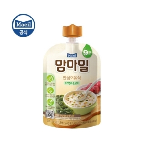 매일유업 맘마밀 안심이유식 미역과 소고기 100g (30개)_이미지