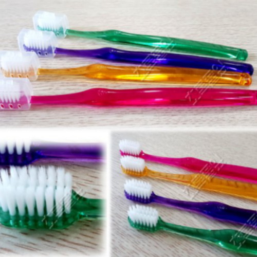 초록풀잎 치과 전용 칫솔/단칼라 v자 양슬립 미세모/교정용_이미지