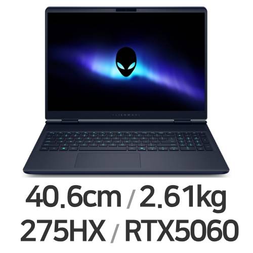 DELL 에일리언웨어 16X Aurora DAC16251-WH04KR 64GB램 (SSD 1TB)_이미지