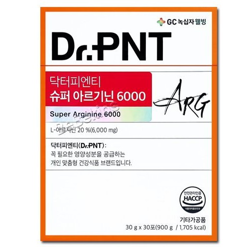 GC녹십자웰빙 닥터피엔티 슈퍼 아르기닌 6000 30포 (1개)_이미지