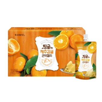 한국생활건강 로엘 팅글 제주감귤 곤약<b>젤리</b> 10개입 1.3kg
