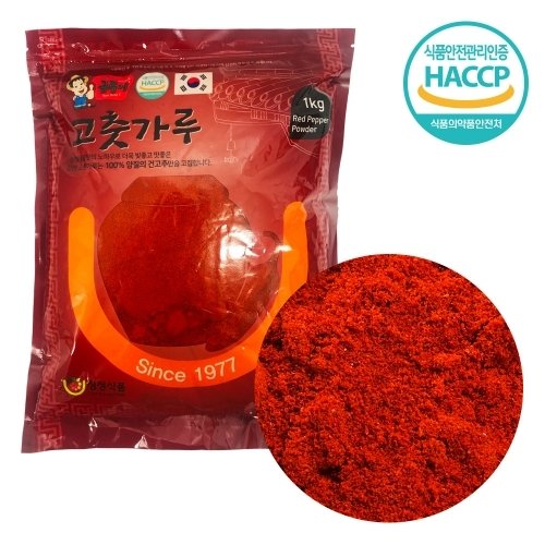 청정식품 24년 경북 안동 햇 고운 고춧가루 1kg (1개)