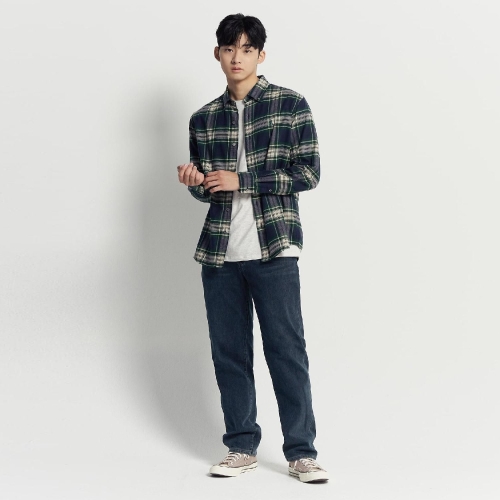 삼성물산 빈폴 기모 스탠다드핏 데님 팬츠 네이비_BC5X21C75R