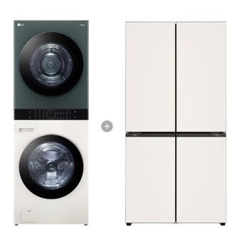 LG전자 트롬 오브제컬렉션 워시타워 W20EGZ + STEM 베이직 M875GBB061S