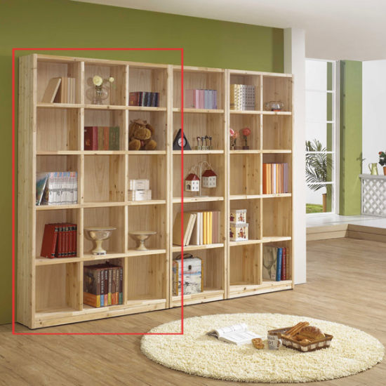 JS가구 트리 삼나무원목 5단 일반책장 (120cm)_이미지