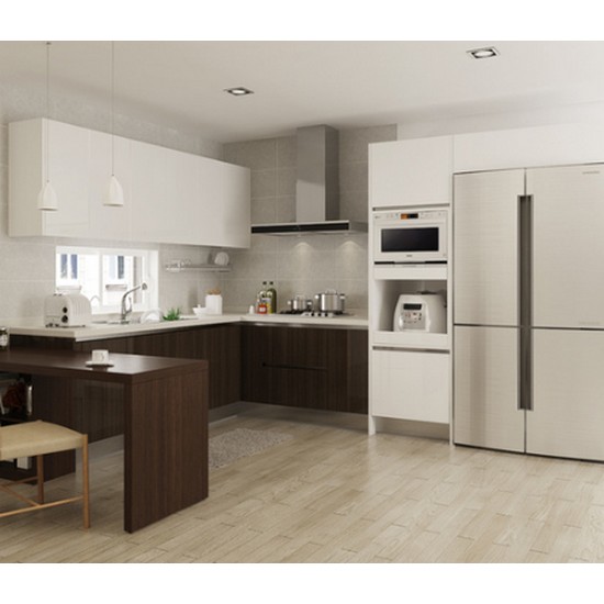 리바트 키친 템스 ㄷ자 카운터형+전기쿡탑 (~5.2m)_이미지