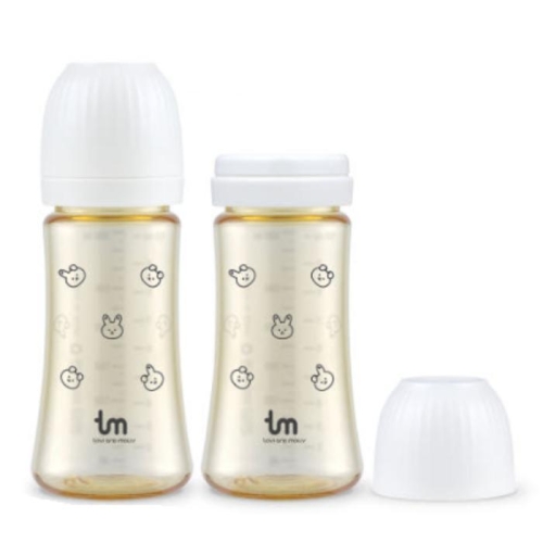 토비앤몰리 아기 PPSU 젖병 돗바니 화이트 280ml (2개)_이미지