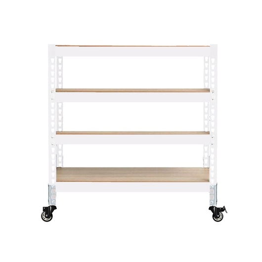 영진산업 스피드랙 우레탄바퀴 4단 이동식 선반 1000x900 (90cm(높이))