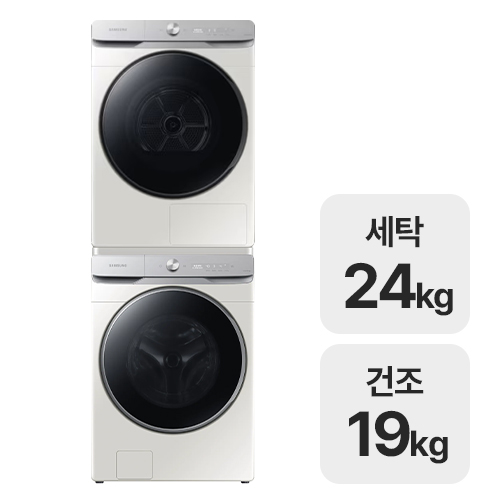 삼성전자 그랑데 AI WF24T8500KE + DV19T8745BE