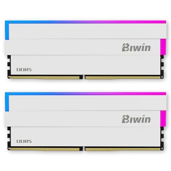 BIWIN <b>DDR5</b>-6000 CL28 DW100 RGB 화이트 패키지