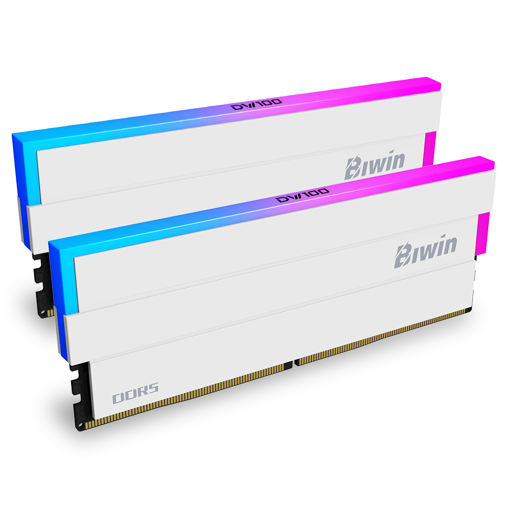 BIWIN DDR5-6000 CL28 DW100 RGB 화이트 패키지 (48GB(24Gx2))_이미지