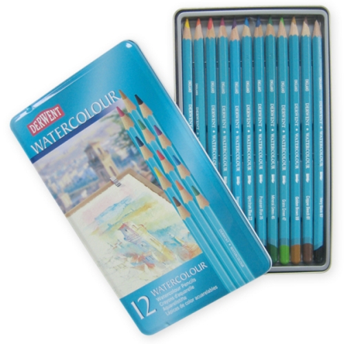 더웬트 수채 색연필 (12색)