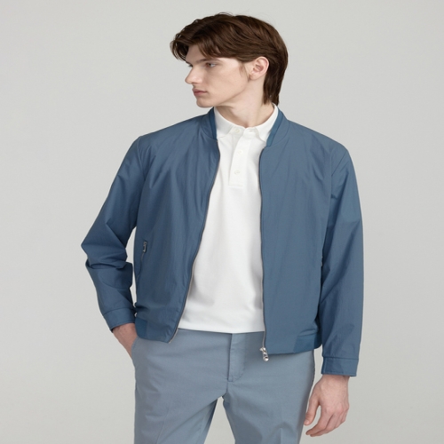 닥스 남성 그레이시블루 썸머 블루종 점퍼_DMJU5B303B5_이미지