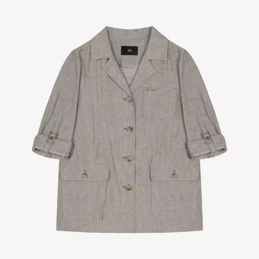  SI 린넨 혼방 스트링 셋업 자켓 SHM1313EJJ 35965731