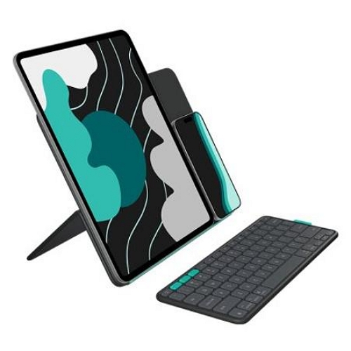 로지텍 iPad Pro/Air 13 플립 폴리오 거치대 블루투스 케이스 (정품)_이미지
